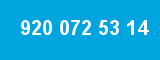 920 072 53 14 920 072 53 14